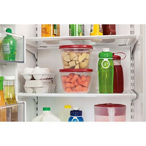 Rubbermaid Easy Find Lids Food Storage Containers, 7 Cup, Racer Red, 4-Piece Set - style: 7.0C/1.6L