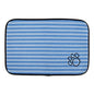 Bone Dry Machine Washable, Ultra Absorbent Pet Mat, 12x18, Blue Stripe - color: Blue Stripe, size: 12"L x 18"W