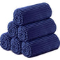 Buryeah 6 Pcs Flannel Throw Blanket Bulk 50 x 60 in Sleepover Blanket Outdoor Wedding Throw Lightweight, Oeko-tex Standard 100 Certified for Sofa Homeless Gifts (Navy) - color: Navy