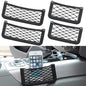 4 PCS Car Net Pocket Professional Car Mesh Pocket Net Self-Adhesive Elastic Storage Net Pocket for Automotive Seat Accessories(5.9In x 3.14In,7.87In x 3.14In)