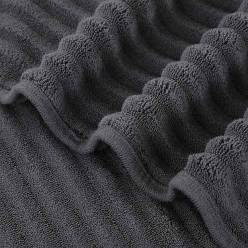 3-Piece Hand Bath Towels 14 X 29.6 Inchs, Quick-Dry Microfiber Washcloths with Hanging Loop, Soft & Absorbent Face Towels for Bathroom Kitchen Gym Travel - color: 3dark Grey