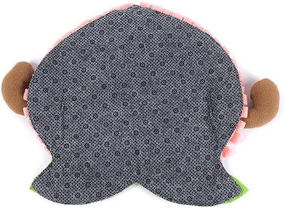 Ferret Cats Snuffle Mat Fleece Foraging Mats Interactive Feeding Toy Small Animal Rabbit Guinea Pig Rat Hamster Anti Slip Treat Dispenser Slow Feeder (Peach) - color: Peach