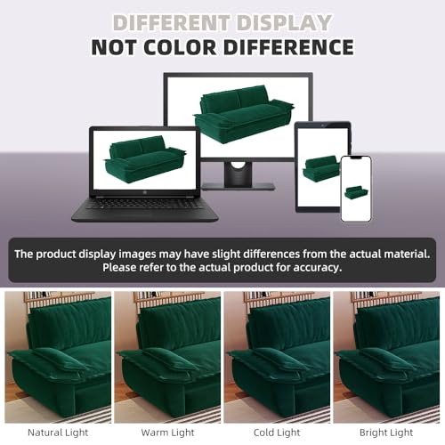 KEIKI 73.2" Pull Out Sofa Bed Queen, 3-in-1 Convertible Sleeper Couch with Smooth Rolling Wheels, Velvet Futon Sofa Bed for Guest Room Bedroom Overnight Sleeping Space Saving Couch - color: Green, size: 73.2 Inch Queen