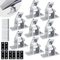 Solar Panel Mounting Brackets, 8PCS Adjustable RV Solar Panel Mount, Tilt Angle 10-60 Roof Mounting Kit for Solar Panels 400 W, 500 W - size: 8 Pieces