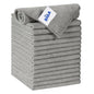 MR.SIGA Microfiber Cleaning Cloth, All-Purpose Microfiber Towels, Streak Free Cleaning Rags, Pack of 15, Gray, Size 30 x 30 cm(11.8 x 11.8 inch) - color: Gray