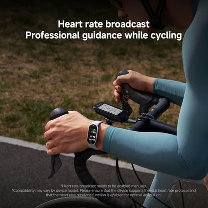 XIAOMI Mi Smart Band 10 (2025) Global Version - 1.72" AMOLED Display | 21 Days Battery Life | Touchscreen, Multi-Sport Tracker, Activity Tracker, Heart Rate Monitor | BT5.4 - (Glacier Silver) - color: Glacier Silver