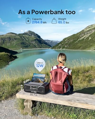 BLUETTI B300K Expansion Battery, 2764.8Wh LiFePO4 Pack for Power Station AC200L AC300 AC500 AC200MAX, Extra Battery for Home, Emergency, Road Trip - style: ‎BLUETTI B300K for AC300