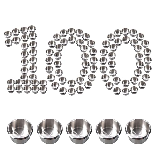 GSE Games & Sports Expert Stainless Steel Cup Holder, Drop-in Cup Holder for Casino Poker Tables, Work Desks, Boats, RVs, Cars & Trucks - color: Jumbo, size: 100-Pack
