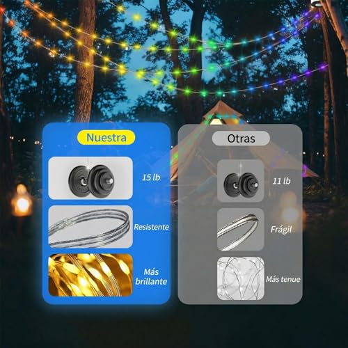 Camping String Lights,2 in 1 Upgraded 32.8FT Rechargeable Tent Lights String with 19 Lighting Modes,Quick Storage camping lights，Portable LED Lamp for Bedroom Yard Decor Christmas Camping(Black) - style: Black