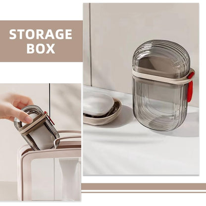 MAGICLULU 2 Pack Travel Soap Box with Lid Leakproof Double Layer Soap Holder for Bathroom and Outdoor Camping Portable Bar Container with Drain 4.33 X 2.75 X 1.57 Inches