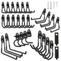 Garage Hook Heavy Duty Wall Storage Hangers, 28 Pack Garage Storage Hooks Steel Tool Black for Ladders, Ropes, Garden Tools