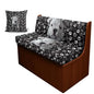 Bulldog Dog Paw Print 3 Pack RV Dinette Cushion Covers Stretch Camper Cushion Slipcover with Pillow Cover Non-Slip RV Couch Cover Sofa Slipover for Travel Trailer Couch - color: Bulldog Dog Paw