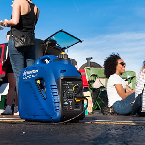 Westinghouse 2200 Peak Watt Super Quiet & Lightweight Portable Inverter Generator, Gas Powered, Parallel Capable, Long Run Time - style: 2200 Watts - Gas Only