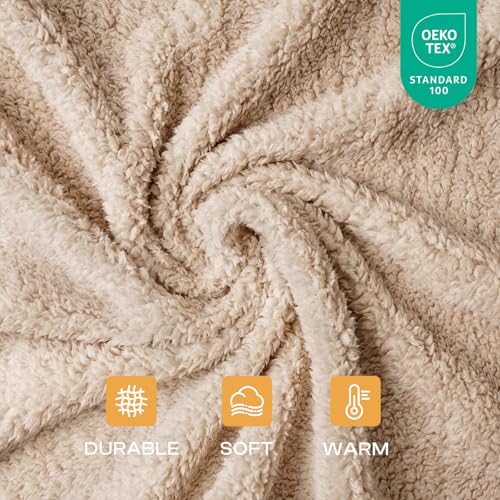 1 Pack 3 Calming Blankets Fluffy Premium Fleece Pet Blanket Soft Sherpa Throw for Dog Puppy Cat Beige Medium (30" x20'') - color: Beige, size: Medium (Pack of 3)