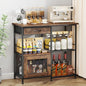 SWTYMIKI 33.31''x14.25'' Coffee Bar Cabinet - Large Farmhouse Coffee Stand Station Multi-Purpose Buffet Sideboard Cabinet with Drawers - Kitchen Bar Table for Living Room, Small Space, Espresso - color: Espresso - Large, style: Coffee Station with Storage