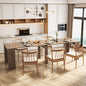 20"-118" Extendable Dining Table for 2-12 People, Modern Modular Extension Table, Space-Saving Extra Long Folding Dining Table, Multifunctional Conference Meeting Table, Oak - color: Oak, style: 20" - 118.5" (2-12 People)