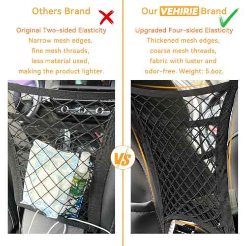 Car Dog Barrier for SUV, Pet Barrier Car Mesh Organizer for Dog & Child Drive Safety Barrier with Mesh Pockets, Storage Bag Travel Essentials Holder - size: 11.8 x 10.6 Inch