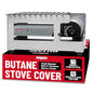 Chef Master Butane Stove Cover - Premium Stainless Steel Universal Fit - Any Standard Size Camping Stove - Portable Screen & Camping Wind Blocker - Camp Essentials for Outdoor & Indoor Cooking 90217 - size: Stainless Steel