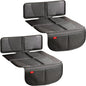 Helteko Carseat Protector with Thickest Padding, 2 Pack Auto Seat Pad from Waterproof & Stain Resistant for Child Baby , Kick Mat Material for Leather and Fabric Seat - color: Black