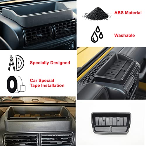 POETRYXIAO Dashboard Storage Box Organizer Tray for 1997-2006 Jeep Wrangler TJ,Interior Accessories