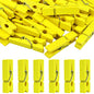 Jdesun 50pcs Photo Wood Clips Natural Wooden Mini Clothespins Paper Peg Pins Clips Laundry Pins for Hanging Clothing Pictures Home Storage Art Craft Display, Yellow - color: Yellow(wood)