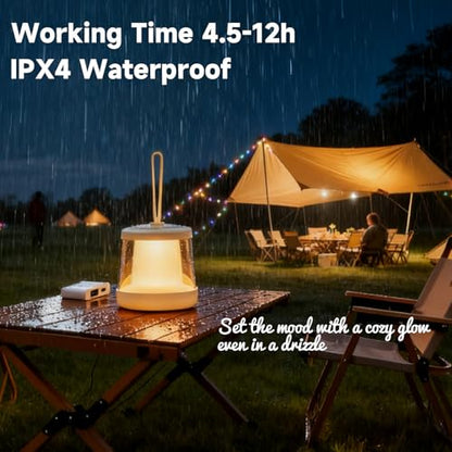 Camping String Lights, 32.8 FT Rechargeable Tent Lights, Quick 30s Recovery, Camp Lights, Camping Lantern, Battery Operated Outdoor String Lights, Camping Essentials, RV Lights(1)