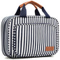 Bosidu Hanging Travel Toiletry Bag,Large Capacity Cosmetic Travel Toiletry Organizer for Women with 4 Compartments & 1 Sturdy Hook,Perfect for Travel/Daily Use/Christmas - color: z-Blue