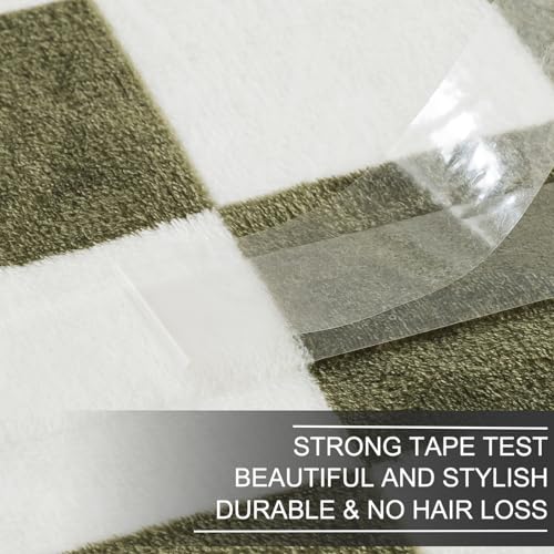 Richave Checkered Throw Blanket,Premium Lightweight Anti-Static 50x60 Inches Travel Size Sage Green Throw Blankets for Couch, Sofa, Chair, Bed, Camping, Picnic,Sage Green - color: Checkered Green, size: Travel (50-Inch-by-61-Inch)