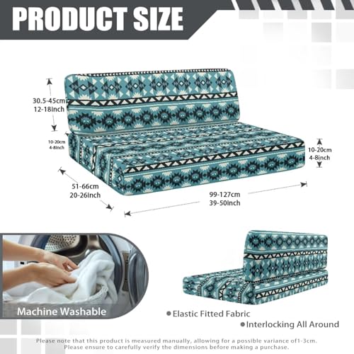 RV Dinette Cushion Covers Couch Cover for RV, Green Aztec Diamond Camper Sofa Replacement Camper Cushions for RV Camper Sofa RV Accessories Include 1 Bench Cover 1 Backrest Cover - color: Green Aztec Diamond