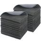 SINLAND Microfiber Dish Cloth Kitchen Washcloth Best Kitchen Cloths Cleaning Cloths Poly Scour Side 12"x12" 20Pack Dark Grey - color: Dark Grey, size: 12inchx12inch 20pack