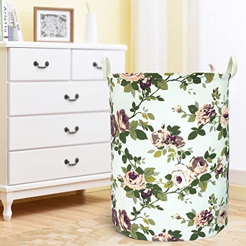 Merdes 19.7’’ Waterproof Foldable Laundry Hamper, Dirty Clothes Laundry Basket, Linen Bin Storage Organizer for Toy Collection (Laurel) - color: Laurel