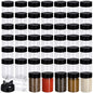 50 Pack 5.5 oz Spice Jars Plastic Clear Empty Bottles with Shaker Lids Bulk Reusable Seasoning Containers for Herbs Spices Powders Glitter - size: 5.5 oz
