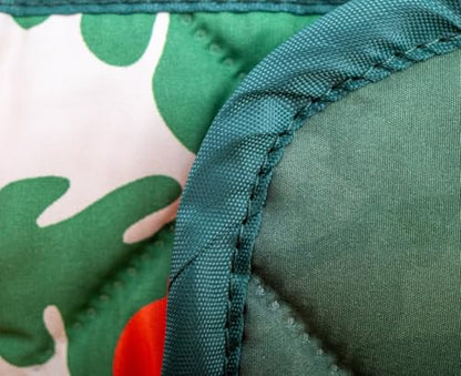 Waterproof Blanket, 29" x 34” - Seat Cover for Dogs and Pets. Ideal for Small and Medium Pet Crate Blankets, Settle mat, Diaper Changing and Playmat for Babies - color: Red and Green