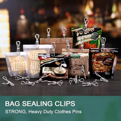20PCS Large Size Clothes Pins - Picture & Food Clips for Hanging Clothes & Photos - size: 20pcs large size Clothes Pins