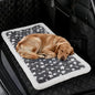 Backseat Dog Bed Mat for Car, Non-Slip Scratch-Resistant Dog Car Seat Cover, Soft Thick Pet Travel Cushion, Washable Back Seat Protector Blanket for Cars SUVs Trucks, 53 x 24 Inches - color: Grey Star Pattern