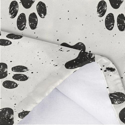 Paw Prints Plastic Bag Holder Grocery Bag Storage Dispenser Wall Mount Washable Reusable Trash Garbage Bag Organizer for Home Kitchen Camper
