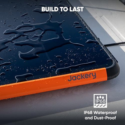 Jackery SolarSaga 100 Prime Bifacial DIY Solar Panel, 100W Portable Solar Charger, Featuring 25% Conversion Efficiency, IP68 Waterproof Solar Generator - Vans, Roofs, Balconies, RV, Off-Grid Cabins. - size: 100W Prime