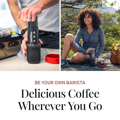 AeroPress Go Travel Coffee Maker & Stainless Steel Filter Bundle