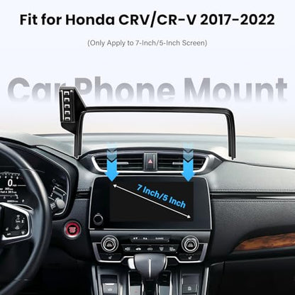 Car Phone Holder for 2017-2022 Honda CRV Accessories 5/7-inch Screen Fixed Clip, Magnet Cell Phone Mount Compatible with MagSafe 360° Rotation Phone Automobile Cradles - size: 17-22 Honda CRV