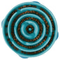 Outward Hound Fun Feeder Slo Bowl – Large 4‑Cup Capacity, Slow Feeding, Medium to Large Dogs, Non‑Slip, Turquoise, Drop Pattern - color: Turquoise, size: Large