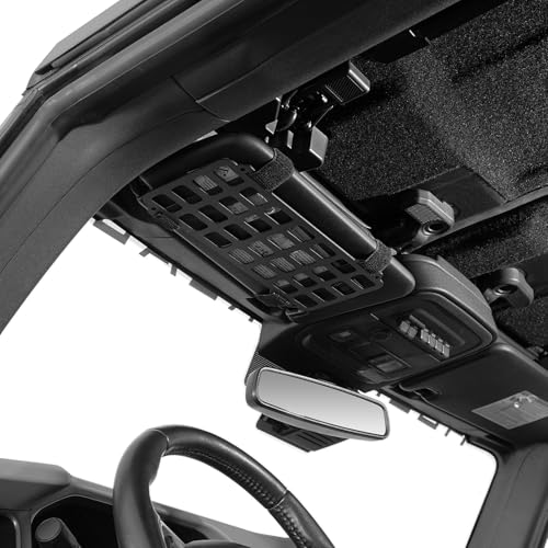 Hooke Road MOLLE Sun Visor Panel - Universal Rigid Tactical Gear Organizer | EDC Pouch & Tool Storage Shelf | Interior Accessory for Most SUVs, Trucks, Vehicles