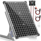 Voltset 30W Solar Panel Kit, 12v Solar Battery Trickle Charger Maintainer + 10A MPPT Charge Controller + Adjustable Mount Bracket,Waterproof Solar Panel Battery Charger for Car Boat Marine RV Roof - size: 30W