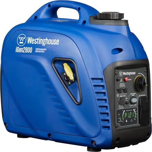 Westinghouse 2800 Peak Watt Super Quiet & Lightweight Portable Inverter Generator, Gas Powered, Parallel Capable, Long Run Time - style: 2800 Watts - Gas Only