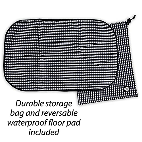 Necoichi Stress-Free Enclosure Cat Travel Carrier Cage 31.8" L x 20.0" W x 20.0" H with Litter Box Set Collapsible Gray White Stripes | Pop up Kannel, Crates - style: Cage+Litter Box
