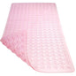 TEESHLY Bath Mat for Tub & Shower, Non Slip Soft Bathmat with Suction Cups & Drain Holes, Machine Washable Bathtub Floor Liner Mats for Bathroom, 35x16 Inch, Clear Pink - color: Pink (Translucent)