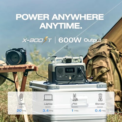 EF ECOFLOW Portable Power Station RIVER 2, 256Wh LiFePO4 Battery/ 1 Hour Fast Charging, 2 Up to 600W AC Outlets, Solar Generator (Solar Panel Optional) for Outdoor Camping/RVs/Home Use - style: RIVER 2