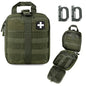 LIVANS 1000D First Aid Bag Empty Medical Ifak Pouch Molle EMT Pouches Rip-Away Tactical Military Trauma Emergency Medic Bag - color: Army Green(7.1"l X 3.5"w X 8"h)