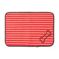 Bone Dry Machine Washable, Ultra Absorbent Pet Mat, 12x18", Red Stripe - color: Red Stripe, size: 12"L x 18"W