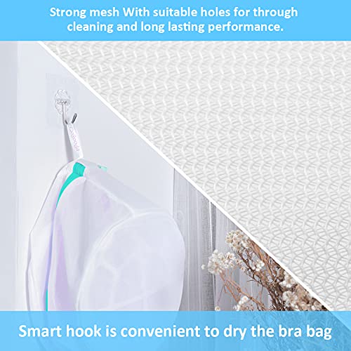 GOGOODA Mesh Laundry Bags for Delicates Durable Protective Wash Bags Travel Storage Bags for Intimates Lingerie, 4PCS (6.5 * 8in) - size: 4 Bra Bags(6.5*8in)