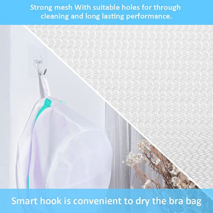 GOGOODA Mesh Laundry Bags for Delicates Durable Protective Wash Bags Travel Storage Bags for Intimates Lingerie, 4PCS (6.5 * 8in) - size: 4 Bra Bags(6.5*8in)